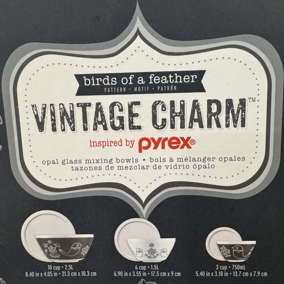 Birds of a Feather Vintage Charm Inspired by Pyrex - Picture 9 of 10